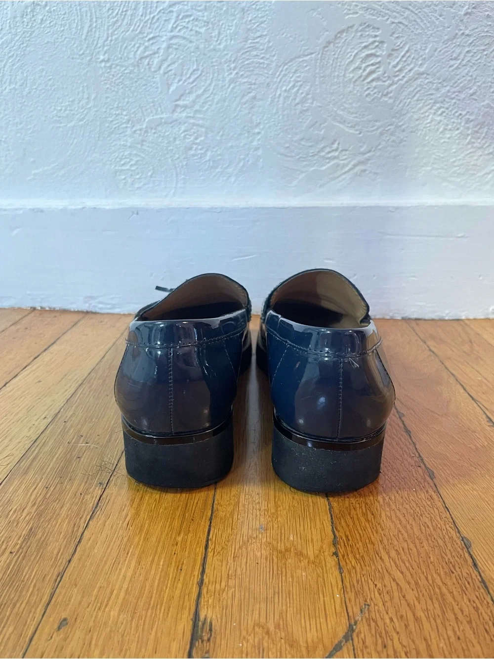 Franco Sarto Patent Tassel Lug Loafer in Navy